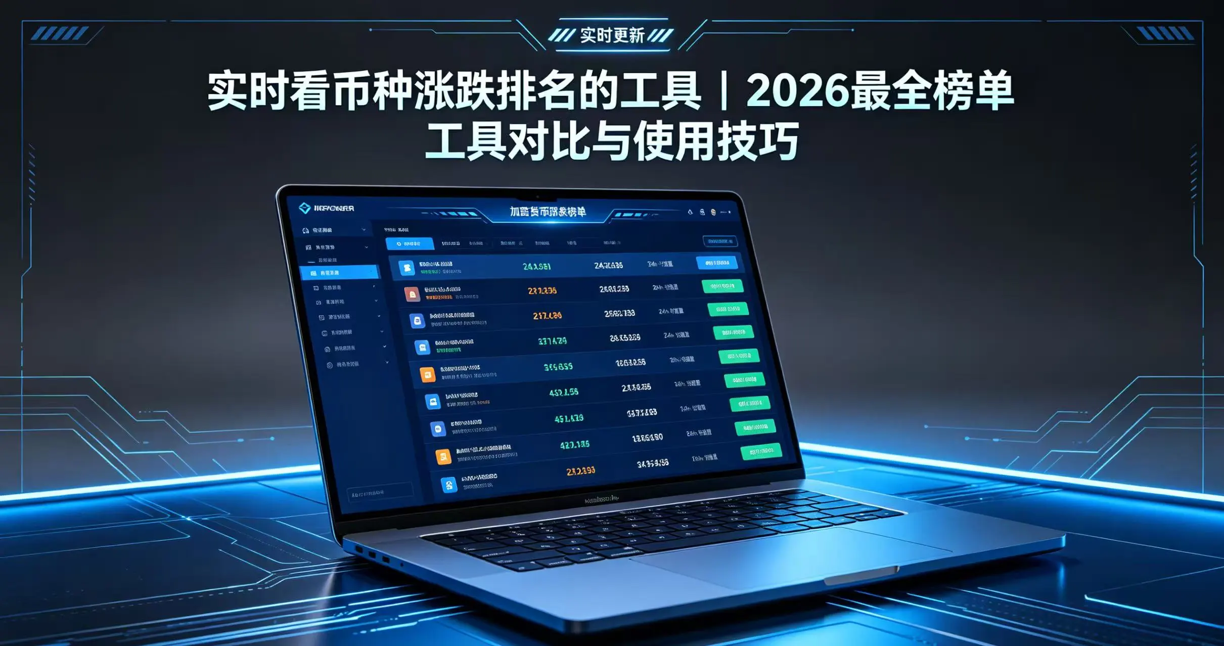 实时看币种涨跌排名的工具｜2026最全榜单工具对比与使用技巧