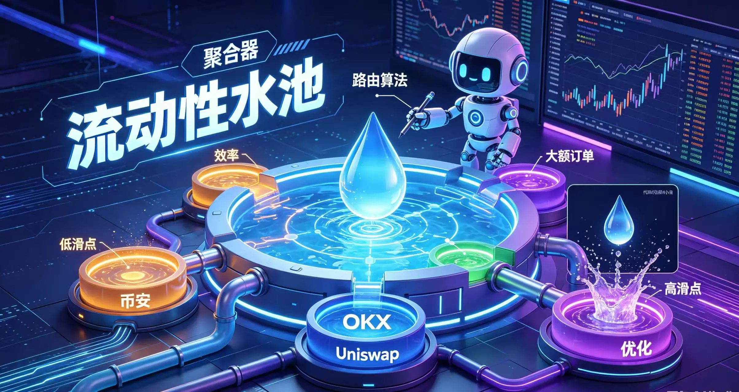 聚合交易所流动性的平台