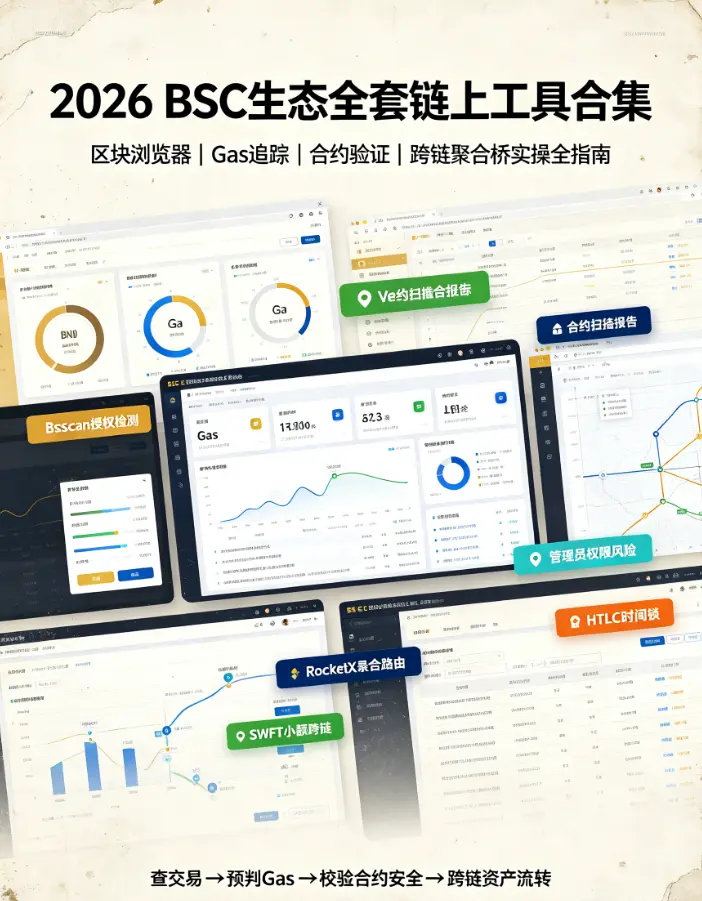 BSC生态全套链上工具合集｜区块浏览器/Gas追踪/合约验证/跨链聚合桥实操全指南