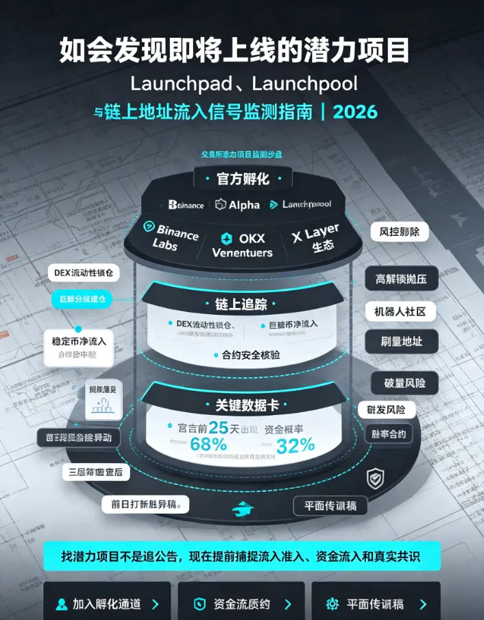 如何发现即将上线交易所的潜力项目？利用数据网站追踪Launchpad、Launchpool与链上地址流入信号